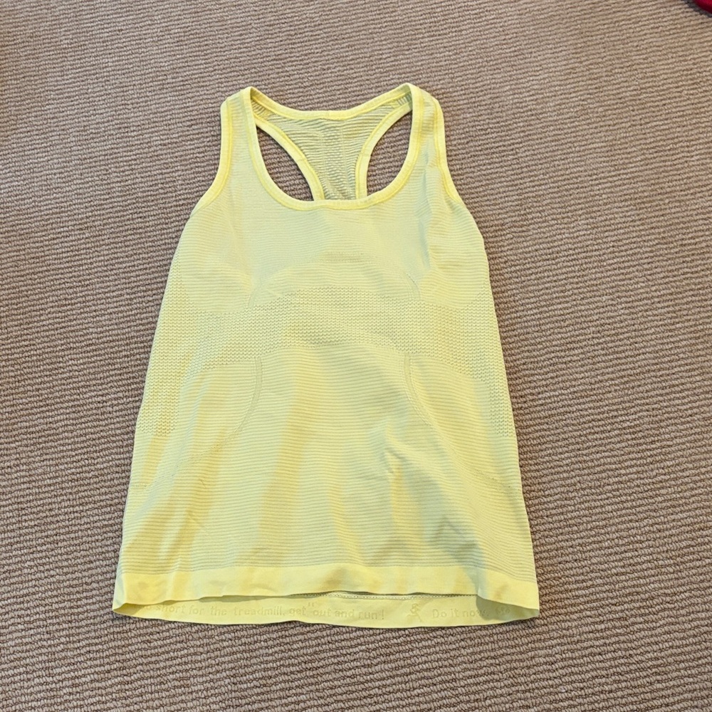 Lululemon Yellow Women's Tank Top